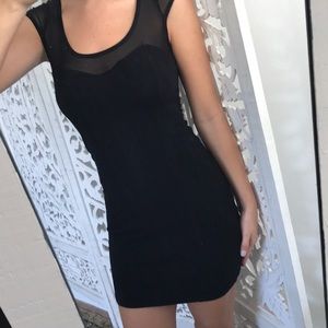 Mesh Top Bodycon Dress